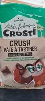 Mängden socker i Crush pâte à tartiner