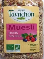 Mängden socker i Muesli Fruits des Bois