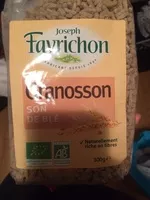 Mängden socker i Cereal Granosson Joseph Favrichon