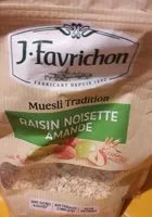 Mängden socker i Raisin, noisette & amande