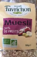 Mängden socker i Muesli 30% de fruits