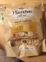 Mängden socker i Muesli Tradition - 4 céréales et 8 fruits