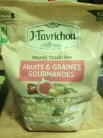 Mängden socker i Muesli Tradition Fruits & Graines Gourmandes