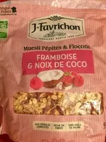 Mängden socker i Framboise & noix de coco