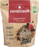 Mängden socker i Superfruits Cranberry, grenade et cassis