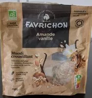 Mängden socker i Muesli croustillant amande vanille