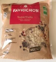 Mängden socker i Muesli superfruits