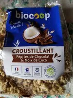 Mängden socker i CROUSILLANT PEPITES CHOCOLAT ET NOIX DE COCO