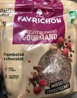 Mängden socker i Muesli croustillant chocolat & framboise