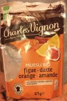 Mängden socker i Muesli bio figue, datte, orange, amande