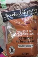 Mängden socker i Muesli bio caramel beurre salé