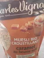 Mängden socker i Muesli bio croustillant caramel au beurre salé