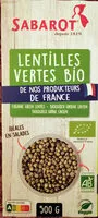 Mängden socker i Lentilles Vertes