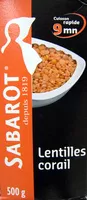 Mängden socker i Sabarot Lentille Corail Chaperon Rouge 500 Gr