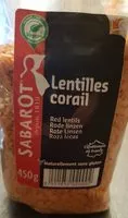 Mängden socker i Lentilles corail
