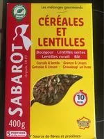 Mängden socker i Céréales et lentilles