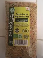 Mängden socker i Céréales et légumes secs