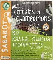 Mängden socker i Duo céréales et champignons
