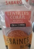 Mängden socker i Lentilles corail