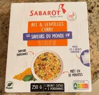 Mängden socker i Riz et lentilles au curry