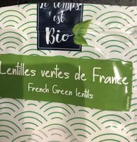 Mängden socker i Lentilles vertes de France
