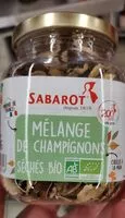 Mängden socker i Mélange de champignons séchés bio