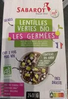 Mängden socker i Lentilles vertes bio