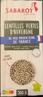 Mängden socker i Lentilles vertes d’Auvergne