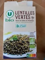 Mängden socker i Lentilles vertes