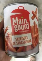 Mängden socker i Saucisses de strasbourg