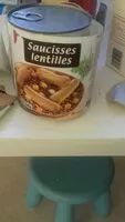 Mängden socker i Saucisses lentilles