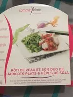 Mängden socker i Rôti de veau et son duo de haricots plats & fèves de soja
