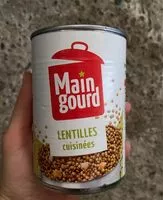 Mängden socker i Lentilles cuisinees