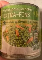 Mängden socker i petit pois carottes extra fins