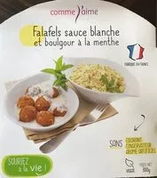Mängden socker i Falafels sauce blanche et boulgour à la menthe