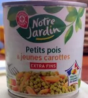 Mängden socker i Petits pois et jeunes carottes