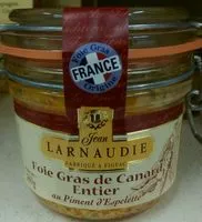 Mängden socker i Foie gras de canard entier au piment d'Espelette