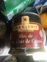 Mängden socker i bloc de foie gras de canard