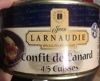 Mängden socker i Confit de canard