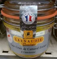 Mängden socker i Foie gras de canard entier à l'ancienne