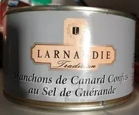 Mängden socker i Manchons de canard confits au sel de Guérande
