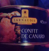 Mängden socker i Confit de canard