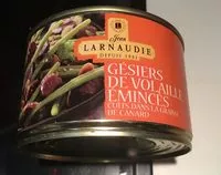Mängden socker i Gésiers de volaille émincés