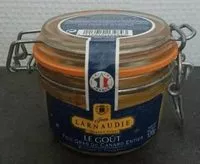 Mängden socker i Foie gras de canard entier