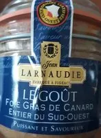 Mängden socker i Foie gras de canard entier du sud ouest