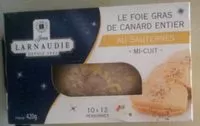 Mängden socker i Le foie gras de canard entier au sauternes mi cuit