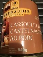 Mängden socker i Jean Larnaudie Cassoulet de Castelnaudary au porc 840 g