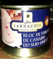 Mängden socker i Bloc de foie gras de canard du Sud Ouest Jean Larnaudie