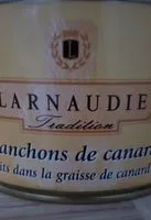 Mängden socker i Manchons de canard cuits dans la graisse de canard