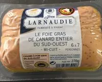 Mängden socker i Foie gras de canard entier
